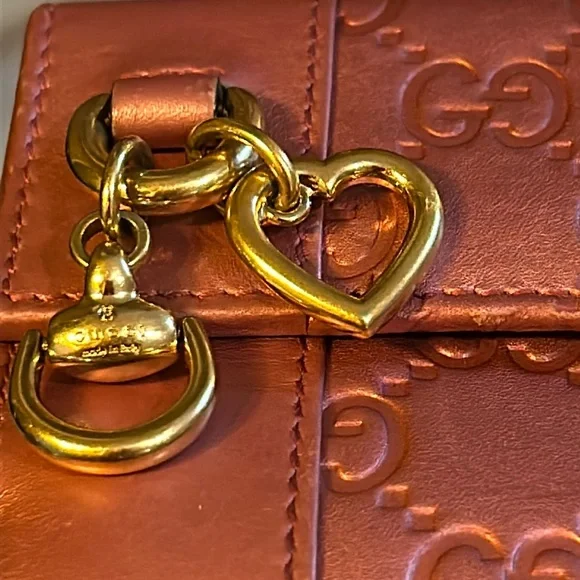 Gucci Ophidia Pink Leather Wallet